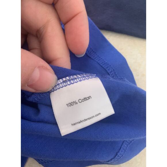 Hanna Anderson boys size 4 blue plane long sleeve shirt 100 - Picture 6 of 7